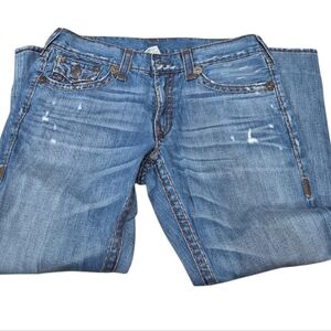 True Religion Light Blue Boyfriend Jeans